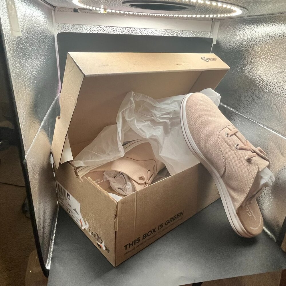 Clarks Women's Lace-Up Sneakers in Tan   Price: 60